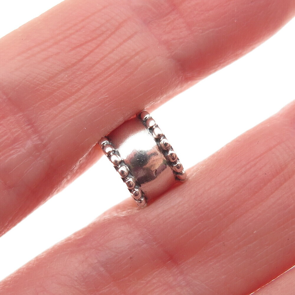 Pandora 925 Sterling Silver Beveled Clip Charm